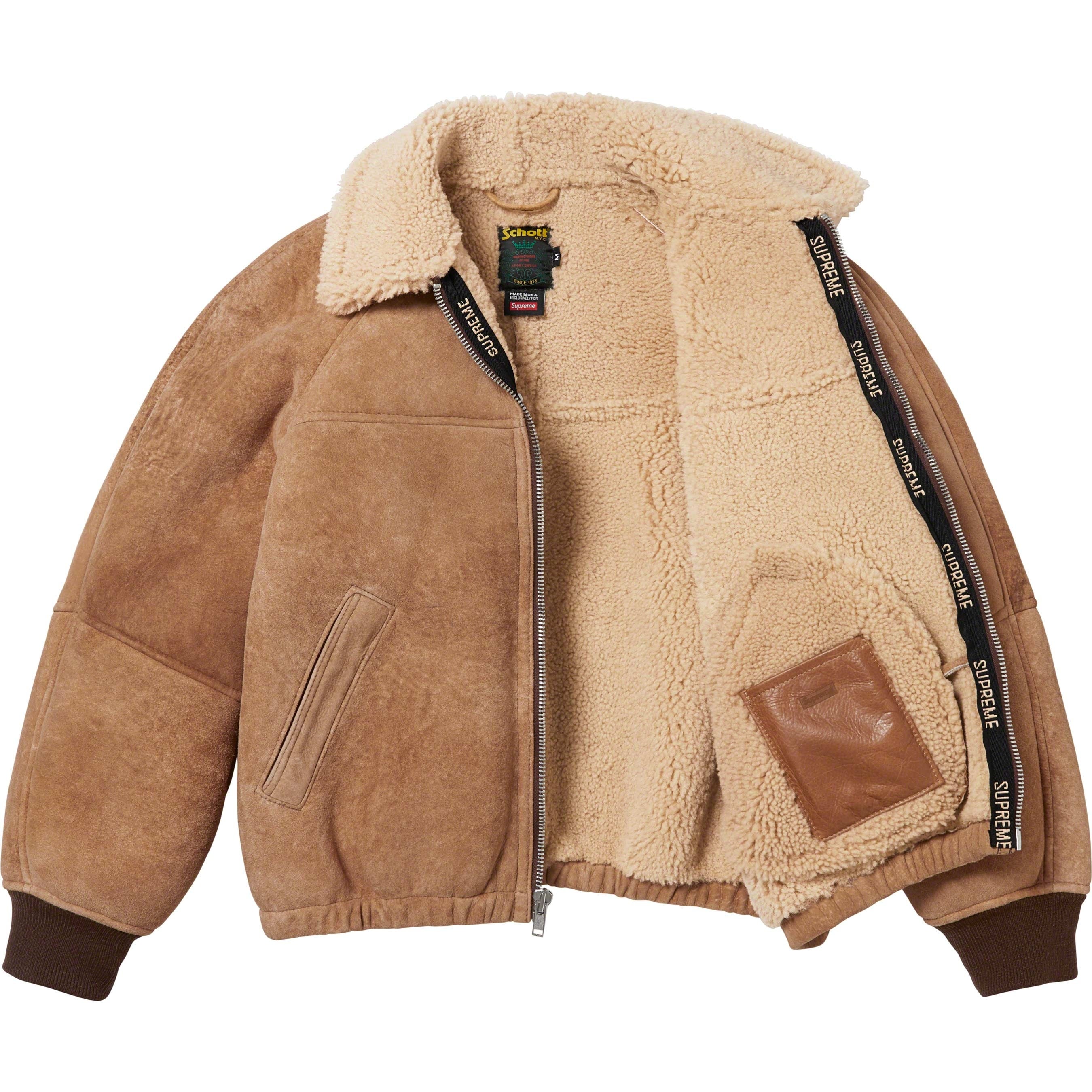 Supreme®/Schott® Shearling Bomber Jacket view 4